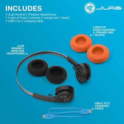JLab JBuds Lux ANC Wireless Over-Ear Headphones, Custom EQ, Be Aware Mode