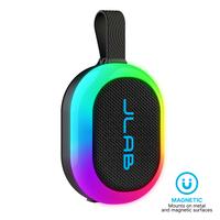 JLab Pop Party Portable Bluetooth Speaker, 5W, RGB Lighting, 8+H Playtime, IPX5 Splashproof, USB-C